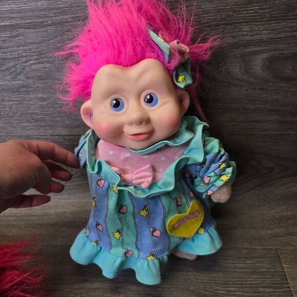 Troll Dolls Lot 5 XL 15 in 10 in Plush Russ Treasure Troll Mixed Lot Kidz READ - Picture 2 of 16